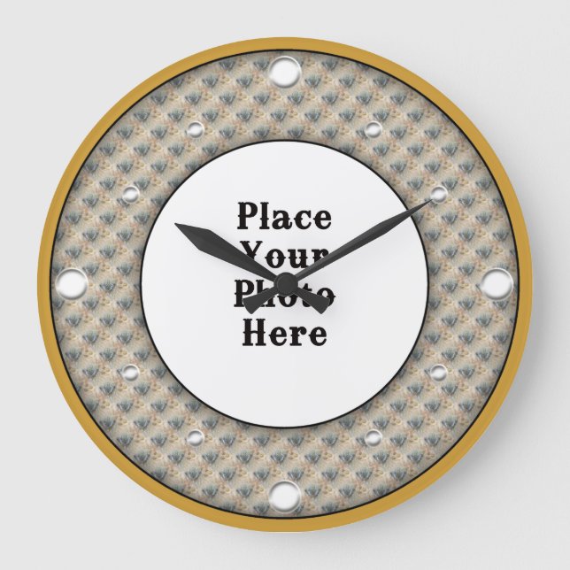 As Borboletas Enquadram Seu Relógio De Parede Foto (Frente)