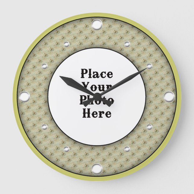 As Borboletas Enquadram Seu Relógio De Parede Foto (Frente)