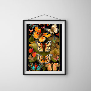 As Borboletas   Modern Haeckel Poster