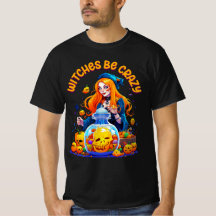 As Bruxas São Camisetas engraçadas Loucas De Hallo