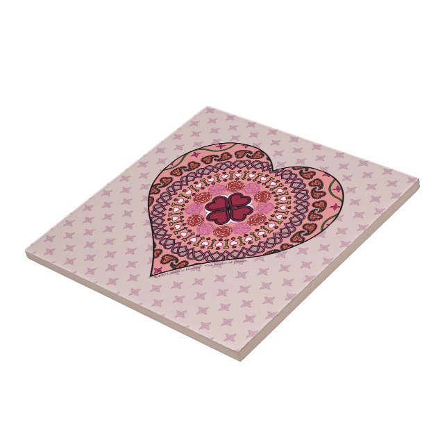 As camadas do Azulejo do coração (Lateral)