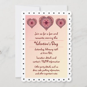 As camadas do Convite de festas do coração