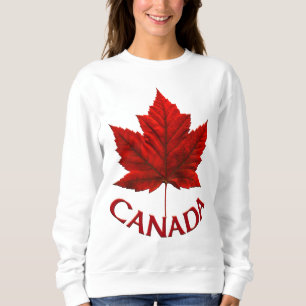 As camisas do Canadá das mulheres da camisola de