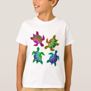 As camisas dos multi miúdos pintados das