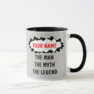As canecas de café do homem mito lenda   Personali
