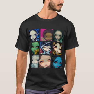 As caras do país das fadas agrupam 1 camisa