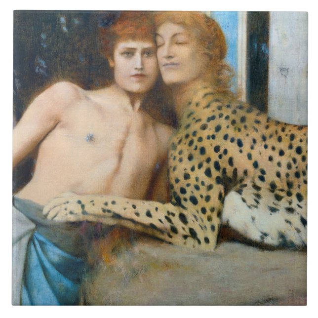 As Carícias, Fernand Khnopff (Frente)