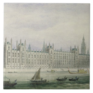 As casas do parlamento (grafite, caneta & tinta &