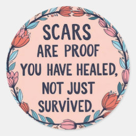 As cicatrizes são um adesivo de prova