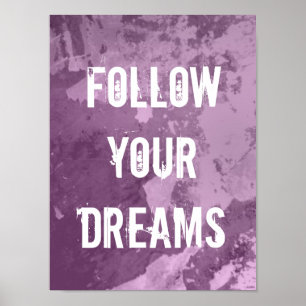 As citações inspiradores   do poster seguem seus