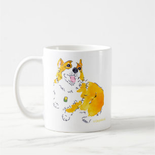 As coisas estão olhando acima! Caneca do Corgi