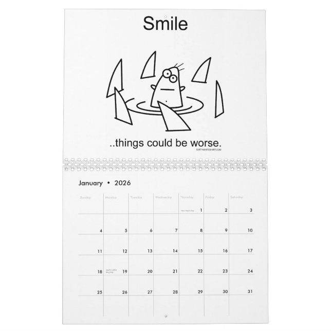 As coisas podiam ser mais más. Calendário 2010 (Jan 2026)