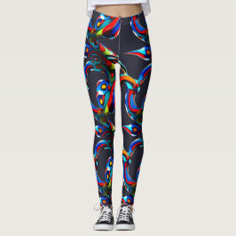 As Coloridas Leggings Azuis Árabes