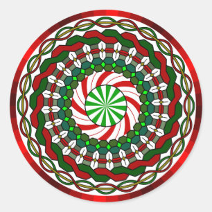 As cores do adesivo de Natal