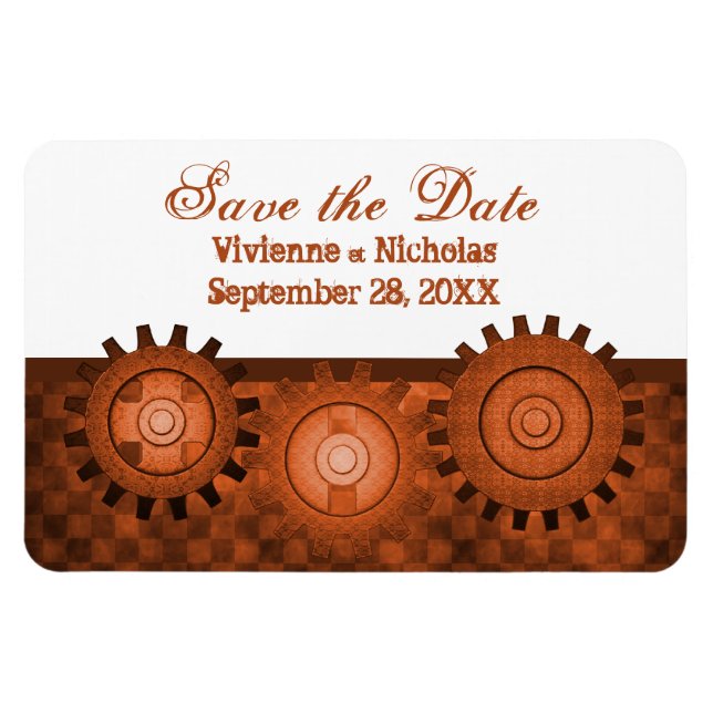 As engrenagens Steampunk salvam o ímã flexível de  (Horizontal)