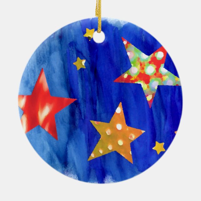 As estrelas nos enfeites de natal brilhantes do (Traseira)