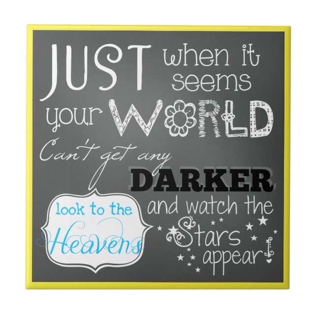 As Estrelas Parecem Um Mosaico De Cerâmica Inspira (Frente)