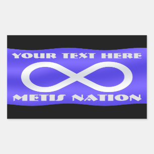 As etiquetas da arte da bandeira de Metis
