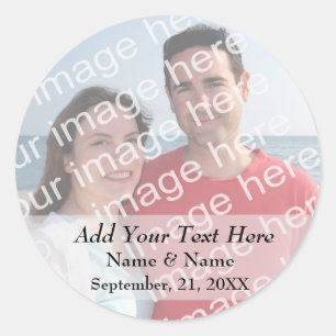As etiquetas da foto adicionam o texto feito sob