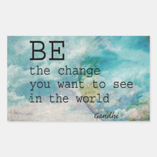 As etiquetas das citações de Gandhi sejam a