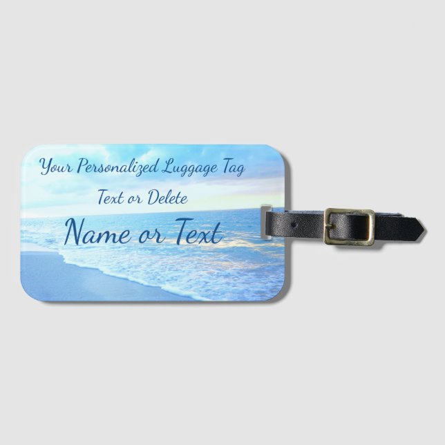 As Etiquetas de Bagagem Ameaçadas Personalizadas (Frente Horizontal)