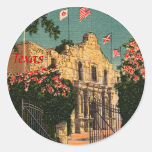 As etiquetas de Texas do vintage de Alamo