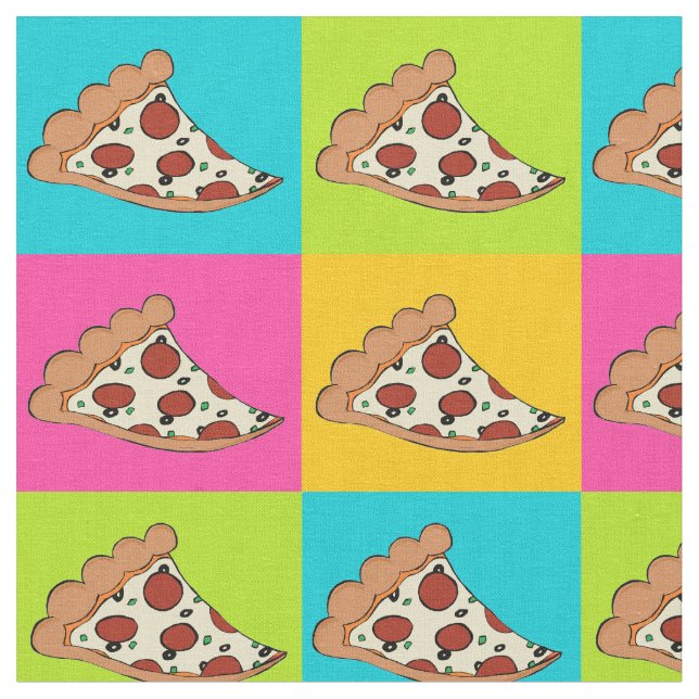 As fatias da pizza telharam o tecido (Detalhe)