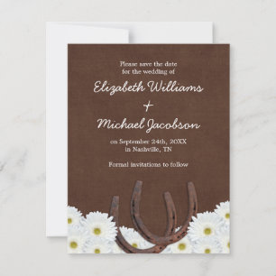 As ferraduras ocidentais salvar o anúncio da data