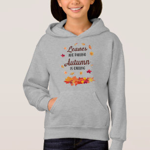 As folhas estão caindo outono chamando Hoodie