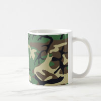 As forças armadas camuflam a caneca