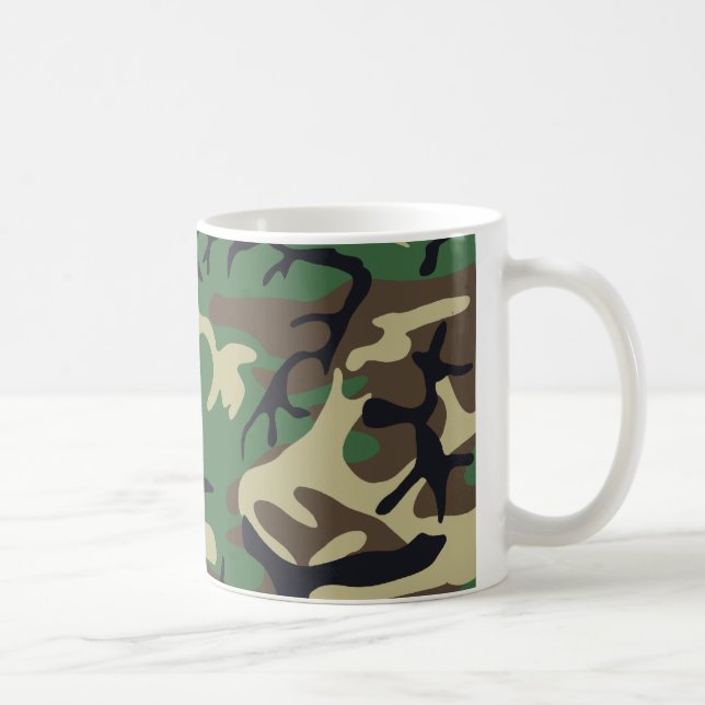 As forças armadas camuflam a caneca (Direita)