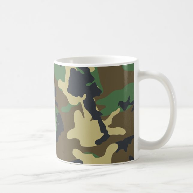 As forças armadas camuflam a caneca (Direita)