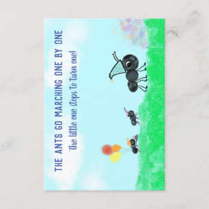 As formigas marcham um por um convite