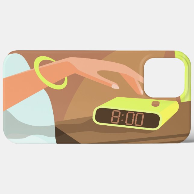 As garotas apertam o botão de snooze do despertado (Verso (horizontal))