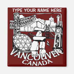 As imãs de geladeira de Vancôver personalizaram