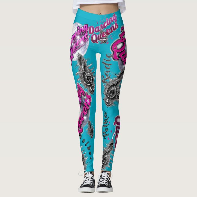 As Leggings Dançarinas Rainhas (Frente)