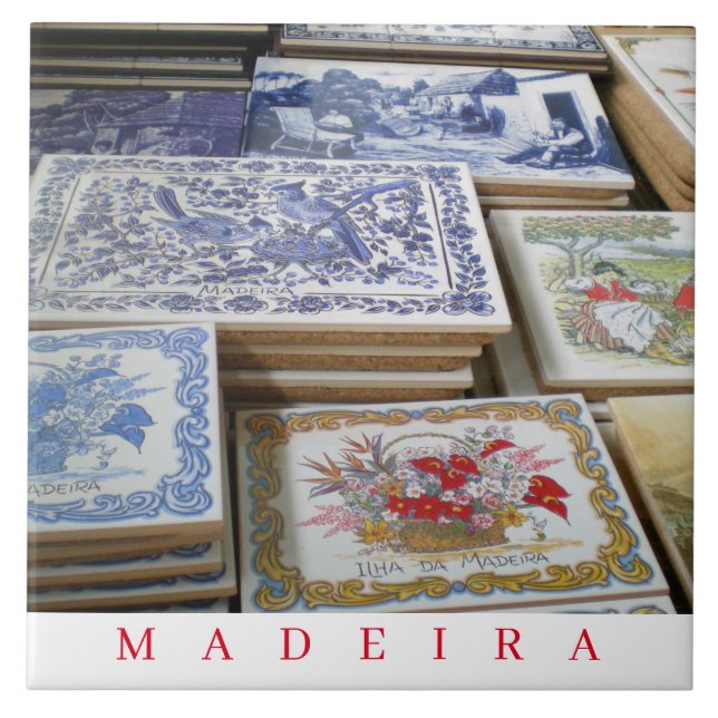 As lembranças da Madeira veem o azulejo cerâmico (Frente)
