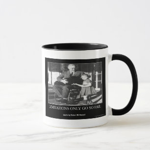 As limitações vão somente até agora caneca