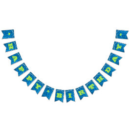 As luzes da piscina esverdeiam toda a bandeira do