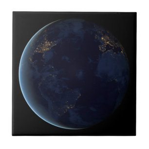 As Luzes da Terra à Noite