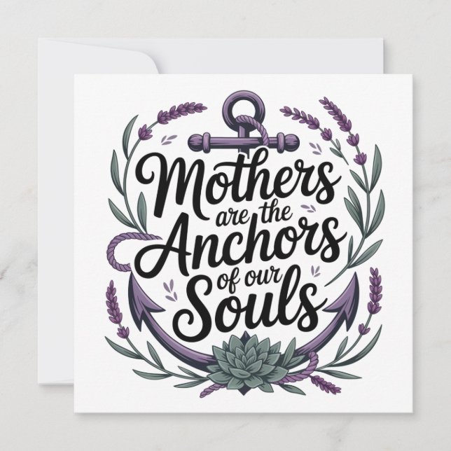 As mães são as âncoras das nossas almas (Frente)