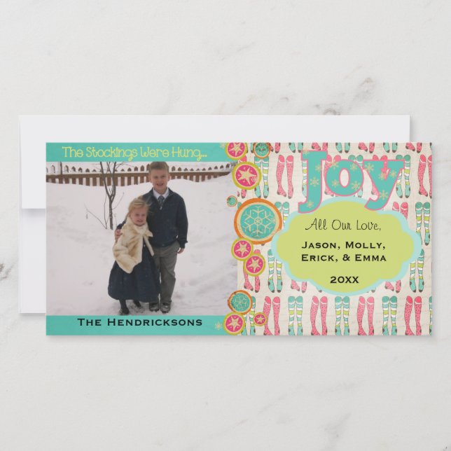 As Meias Eram Cartões com fotos De Férias (Frente)