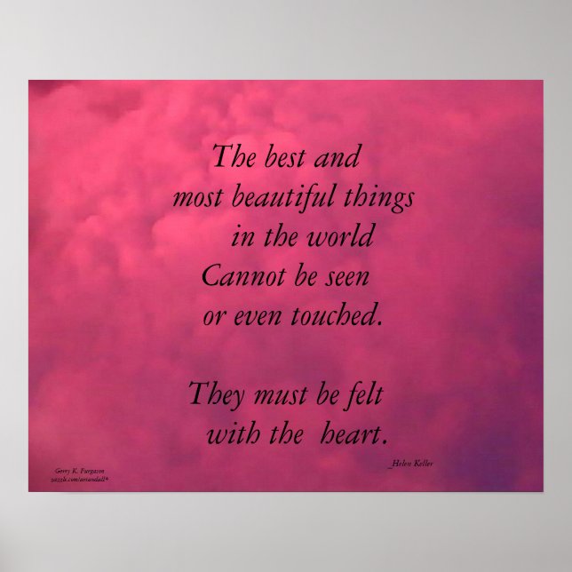 AS MELHORES COISAS DO MUNDO HELEN KELLER POSTER (Frente)