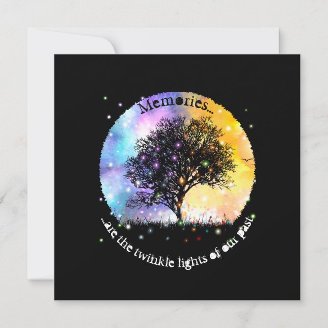 As memórias são luzes cintilantes cósmicas, árvore (Frente)