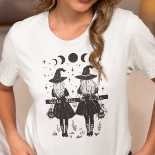 As meninas serão Bruxas Vintage Witchy 