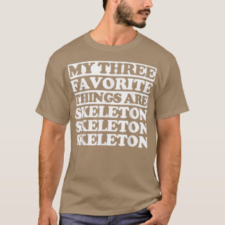 As minhas três coisas favoritas incluem camiseta e