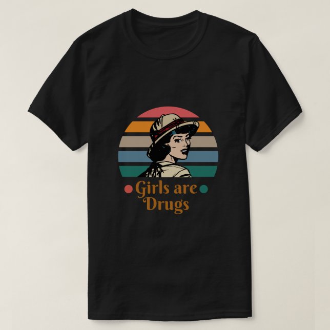As moças de camiseta são camisetas de drogas (Frente do Design)