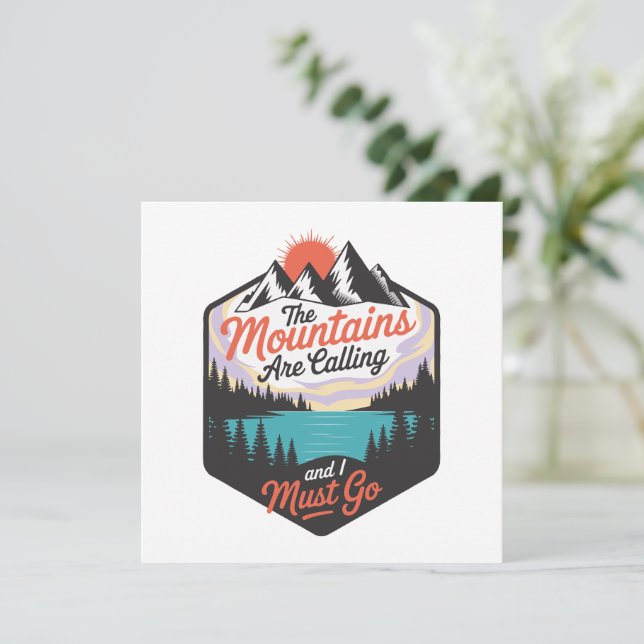 As Montanhas Estão Chamando - Aventura Da Natureza (Em pé/Frente)