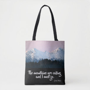 As montanhas estão chamando Tote Bag