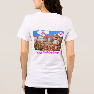 as mulheres bella tee. Feliz aniversário Princesa